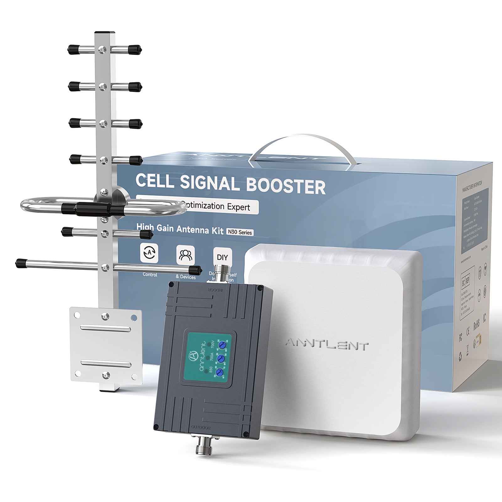 Cell Booster 2025 Cell Phone Signal Booster On Band 2/4/5/12/13/17