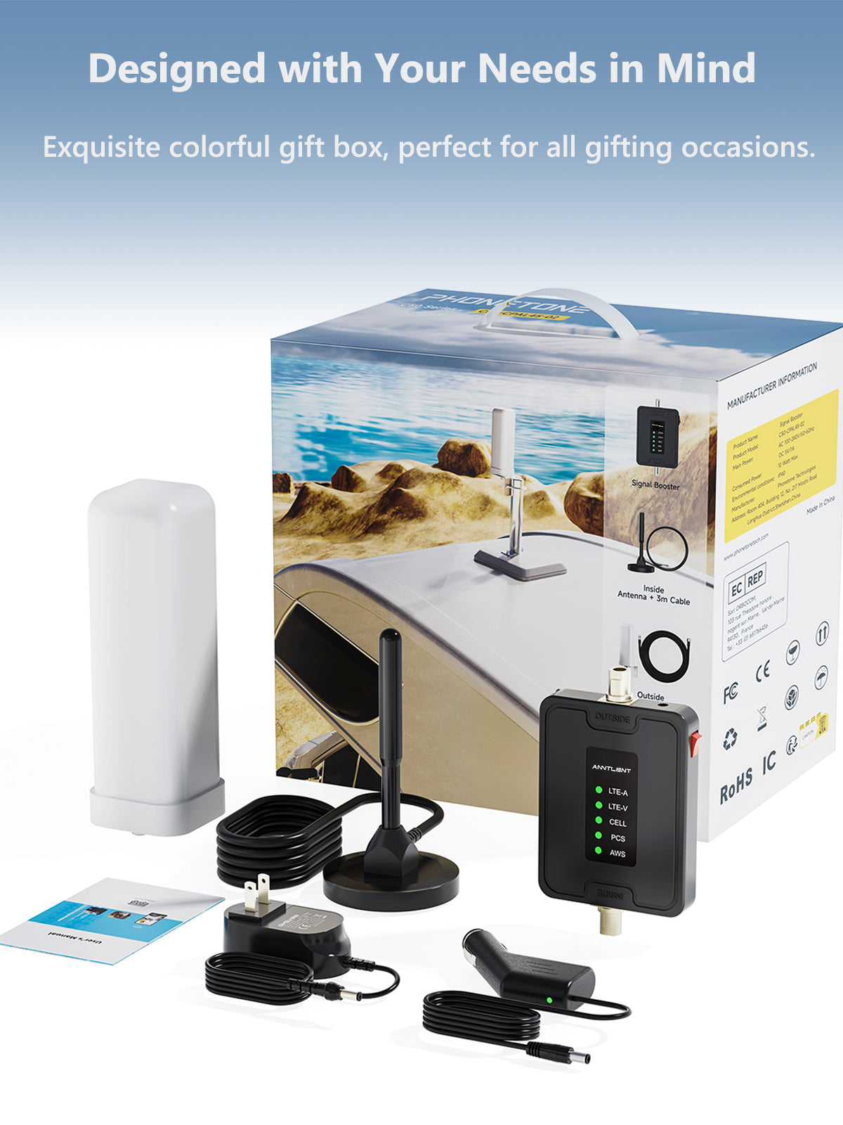 C50 Series | Vehicle Cell Phone Signal Booster with Inside Magnetic Ro ANNTLENT C50 Series | Vehicle Cell Phone Signal Booster with Inside Magnetic Ro ANNTLENT