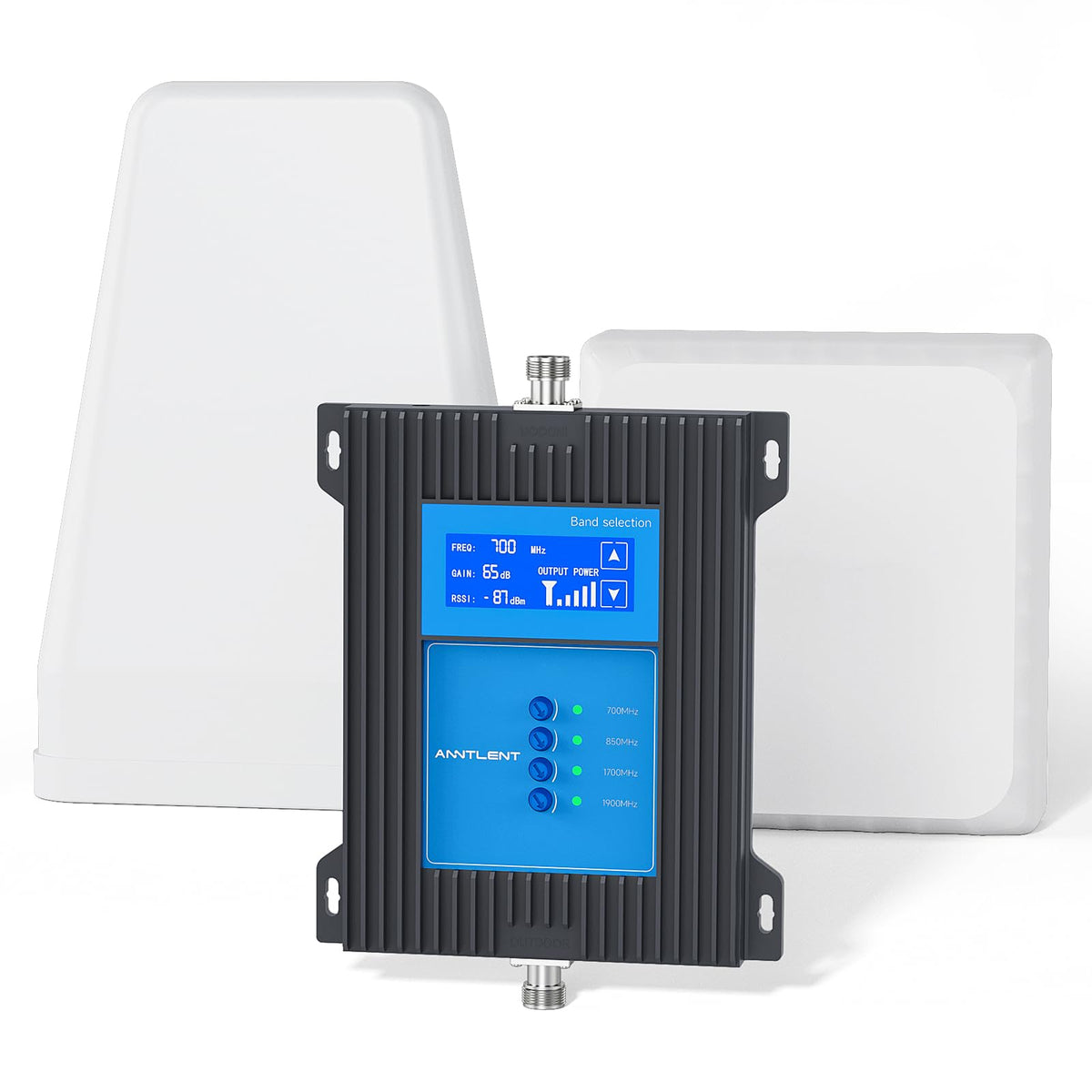 N70 Cell Phone Signal Booster with Smart Screen Control | Up to 5,000 sq ft Coverage | Boosts 5G & LTE Signal on Band 2, 4, 5, 12, 13,17 and 25