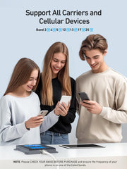 N70 Cell Phone Signal Booster with Smart Screen Control | Up to 5,000 sq ft Coverage | Boosts 5G & LTE Signal on Band 2, 4, 5, 12, 13,17 and 25