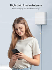 N70 Cell Phone Signal Booster with Smart Screen Control | Up to 5,000 sq ft Coverage | Boosts 5G & LTE Signal on Band 2, 4, 5, 12, 13,17 and 25